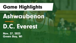 Ashwaubenon  vs D.C. Everest  Game Highlights - Nov. 27, 2023