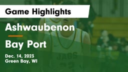 Ashwaubenon  vs Bay Port  Game Highlights - Dec. 14, 2023