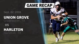 Recap: Union Grove  vs. Harleton  2016