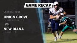 Recap: Union Grove  vs. New Diana  2016