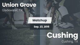 Matchup: Union Grove vs. Cushing  2016