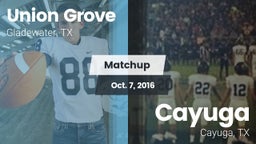 Matchup: Union Grove vs. Cayuga  2016