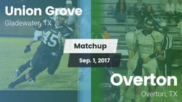 Matchup: Union Grove vs. Overton  2017