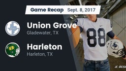 Recap: Union Grove  vs. Harleton  2017