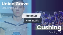 Matchup: Union Grove vs. Cushing  2017