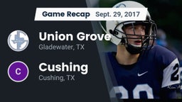 Recap: Union Grove  vs. Cushing  2017