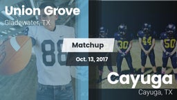 Matchup: Union Grove vs. Cayuga  2017