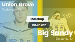 Matchup: Union Grove vs. Big Sandy  2017