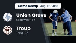 Recap: Union Grove  vs. Troup  2018