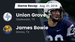 Recap: Union Grove  vs. James Bowie  2018