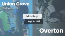 Matchup: Union Grove vs. Overton 2019