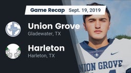 Recap: Union Grove  vs. Harleton  2019