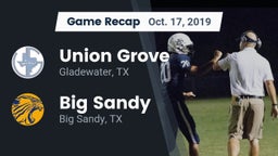 Recap: Union Grove  vs. Big Sandy  2019