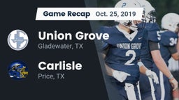 Recap: Union Grove  vs. Carlisle  2019