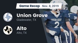Recap: Union Grove  vs. Alto  2019