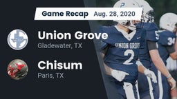 Recap: Union Grove  vs. Chisum 2020