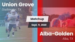 Matchup: Union Grove vs. Alba-Golden  2020