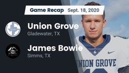 Recap: Union Grove  vs. James Bowie  2020