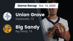 Recap: Union Grove  vs. Big Sandy  2020