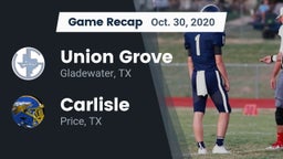 Recap: Union Grove  vs. Carlisle  2020