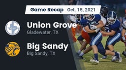 Recap: Union Grove  vs. Big Sandy  2021
