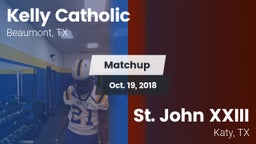 Matchup: Kelly Catholic High vs. St. John XXIII  2018