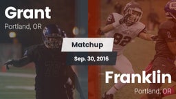 Matchup: Grant  vs. Franklin  2016