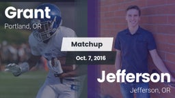 Matchup: Grant  vs. Jefferson  2016