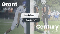 Matchup: Grant  vs. Century  2017
