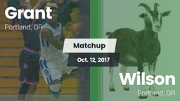 Matchup: Grant  vs. Wilson  2017