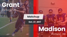 Matchup: Grant  vs. Madison  2017