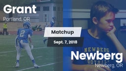 Matchup: Grant  vs. Newberg  2018