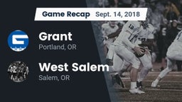 Recap: Grant  vs. West Salem  2018