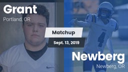 Matchup: Grant  vs. Newberg  2019