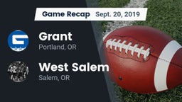 Recap: Grant  vs. West Salem  2019