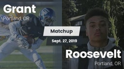 Matchup: Grant  vs. Roosevelt  2019