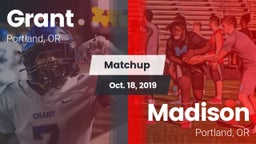 Matchup: Grant  vs. Madison  2019