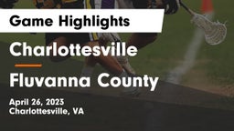 Charlottesville  vs Fluvanna County  Game Highlights - April 26, 2023