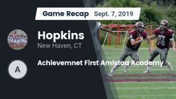 Recap: Hopkins  vs. Achievemnet First Amistad Academy 2019