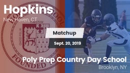Matchup: Hopkins  vs. Poly Prep Country Day School 2019