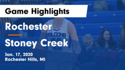 Rochester  vs Stoney Creek  Game Highlights - Jan. 17, 2020