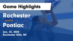 Rochester  vs Pontiac Game Highlights - Jan. 23, 2020