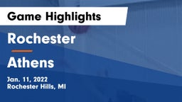 Rochester  vs Athens  Game Highlights - Jan. 11, 2022