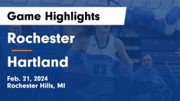 Rochester  vs Hartland  Game Highlights - Feb. 21, 2024