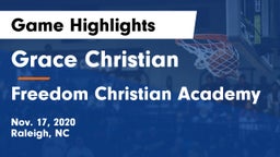Grace Christian  vs Freedom Christian Academy Game Highlights - Nov. 17, 2020