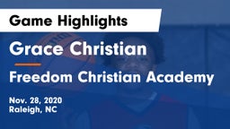 Grace Christian  vs Freedom Christian Academy Game Highlights - Nov. 28, 2020