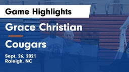 Grace Christian  vs Cougars Game Highlights - Sept. 26, 2021