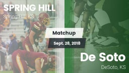 Matchup: Spring Hill High vs. De Soto  2018
