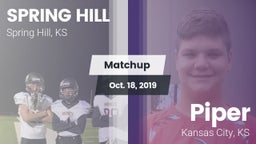 Matchup: Spring Hill High vs. Piper  2019