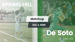Matchup: Spring Hill High vs. De Soto  2020